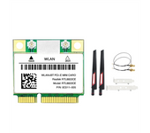 RTL8822CE WiFi Card +Antenna Kit 1200Mbps 2.4G+5Ghz 802.11AC Network Mini PCIe BT 5.0 Support Laptop/PC Windows 10/11