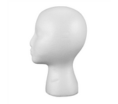 Foam Mannequin Wig Display Hat Cap Holder White