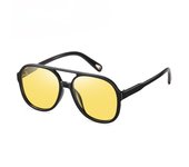 Nuevas gafas de sol polarizadas coloridas de moda para hombres y mujeres con montura redonda y marco grande