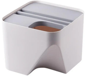 Cubo de basura de separación seca y húmeda para el hogar, papelera de reciclaje clasificada de apilamiento creativo para cocina