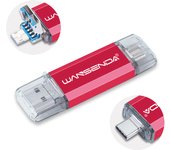 WANSENDA 3 IN 1 OTG USB 3.0 Flash Drive / USB TYPE C / Micro USB Pen Drive 32GB USB Stick 3.0 64GB 128GB 256GB 512GB Pendrive
