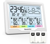 Weather Stations Wireless Indoor Outdoor Thermometer With Weather Clock Temperature Humidity Meteorological Station
