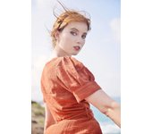 2025 new hot selling linen gauze wrapped dress