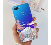For Xiaomi Mi 8 Lite Case Clear Silione With Cute Painted Soft Phone Back Cover For Xiomi Mi 8 Lite Fundas Mi8Lite Coque Capas