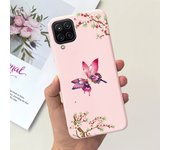 For Funda Samsung Galaxy A12 Ultra Thim Sofu-Touch Matte Liquid Silicone Soft Bumper cover on samsung a12 a125f a 12 galaxy case
