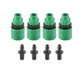 Garden Hose Pipe One Way Adapter Tap Connector Fitting For Irrigation 4-pack