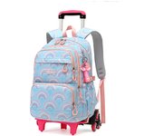 Mochila Escolar Trolley de Ruedas Material de Nylon Impermeable Diseño de Camuflaje