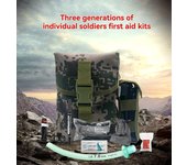 Outdoor Portable Emergency Kit Field Training First Aid Camouflage Kit: Nasopharyngeal Snorkel, Gauze Scissors, Marker, Gauze, Israeli Bandage (4 Inch, 6 Inch), CAT Tourniquet