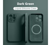 Magnetic Liquid Silicone Phone Case iPhone 15 14 13 12 11 Pro Max Mini X XR XS 8 Plus SE For Magsafe Wireless Charging Cover