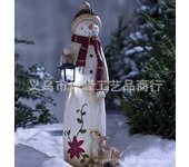 Artesanías de resina adornos de muñeco de nieve diseño de escena de jardín decoraciones de jardín