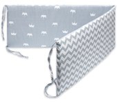 Parachoques para Cuna de Bebe - Valla de Cama de Algodón Trenzada - Protector de Cuna para Recien Nacidos Antivolpes