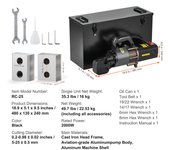 SucceBuy Electric Hydraulic Rebar Cutter, Portable Rebar Cutter for Rebar, High-Power Steel Cutter with Oil Can & Accessories