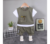 Ropa de verano para bebé y niña, camiseta informal, pantalones cortos, chándal para niño pequeño, 2 uds./Set