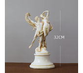 Ancient Greek God of Love Sculpture Angel Room Decor Creative Figures Couple Resin Statue Retro Home Decor Ornament Wedding Gift