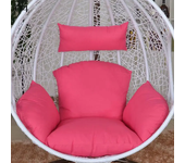 Hanging Swing Egg Chair Cushion Cover Patio Large Round Papasan Pad Detachable Garden Lounger Cushion Cover  (No Filling)