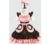 Nuevo Disfraz de sirvienta suave de conejo Ji, disfraz de sirvienta Lolita 2D para niña, COSPLAY