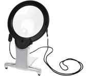 PXCL Round Neck Embroidery Loupe: Illuminated Reading Magnifier X2 and X6Magnifying Illuminated Hands-Free LED for Work Sewing Repairs Creative Hobbies Reading