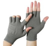 Protection Sun Protection Outdoor Cycling Solid Color Men Nylon Gloves Show Two Fingers Touch Screen Gloves Anti-skid Mittens