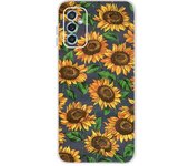 Clear Colorful Phone Cases For Samsung Galaxy M52 5G Case Flowers Beautiful Slim Bumper Shell For Samsung M52 M 52 SM-M526BR