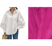 Casual Shirts Women Lantern Sleeve Lapel Blusas 2025 Summer Korean Simple Solid Color Office Ladies Style Blouse