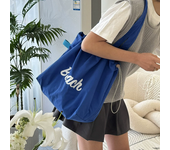 Stylish Casual Shoulder Bag Canvas Tote Bag for Girls Large Tote for Shopping and Beach Bag Comfortable Handles Large capacity women's ins shoulder bag tote bag Korean style literary all-match leisure lazy bag