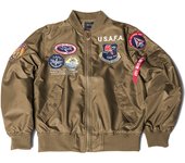 Vintage Men's Thin Clothes Pilot Flight Jacket Aviator Jacket Windbreaker