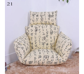 Hanging Swing Egg Chair Cushion Cover Patio Large Round Papasan Pad Detachable Garden Lounger Cushion Cover  (No Filling)