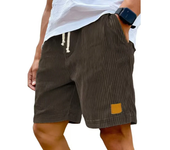 Novedad de verano para hombre, pantalones cortos de pana, pantalones cortos holgados con bordado de logotipo, pantalones cortos informales para hombre, pantalones cortos deportivos con cintura elástica
