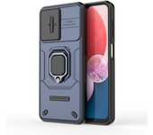 Wolfsay For Samsung Galaxy A13 4G Case Slide Camera Phone Cover Samsung Galaxy A13 4G Armor Shockproof Metal Stand Back Cover