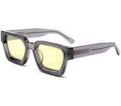 Gafas de sol de montura gruesa montura grande personalizada retro color caramelo placa de lentes gafas de sol