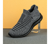 Zapatos informales transpirables para hombre, zapatos ligeros para caminar al aire libre, zapatillas antideslizantes para hombre, zapatos planos vulcanizados sin cordones 2023