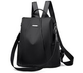 Bolso de hombro informal de gran capacidad para mujer, mochila escolar impermeable, mochila de viaje antirrobo