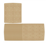 50PCS Fruit Air Fryer Paper Disposable Food Paper Liner Oil-Proof Dish Barbecue Steamer Airfryer Baking Accessories
