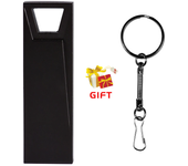 JASTER Free custom logo Trapezoidal hole USB Flash Drive 128GB Free key ring Metal Memory stick 64GB Creative gift Pen drive 8GB