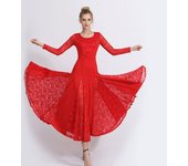 Ropa de rendimiento de competición Falda de baile moderno Nuevo vestido de baile de salón nacional Vestido de péndulo de baile de salón Ropa de baile de vals