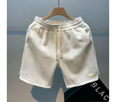 Men's shorts four seasons Running Short for Men Casual Jogging Short Pants Wave Pattern Solid Color Drawstring man Sports Shorts