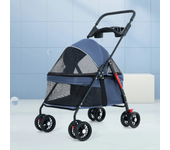 W02-C Pet Cat Dog Cart Dog Cat Teddy Baby Cart Out Small Pet Dog Cart Lightweight and Foldable