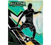 Soccer All-Star Super Plush Blanket Sports Fans Blanket - Perfect for Kids, Teens, Events, Decor, etc!