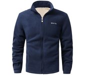 Chaquetas cálidas forro polar para hombre, abrigos cortavientos forrados felpa deportiva, ropa de moda, Otoño e Invierno