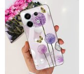 For Xiaomi Poco X6 Pro 2023 Case Fashion Flower Clear Soft Silicone Bumper Cover For Xiomi Poco X6 Pro 5G Coque PocoX6Pro Fundas