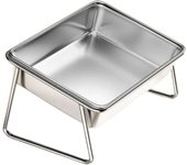 Raised Dog Food Bowls 15 Degree Inclined Neck Protection Cat Water Bowl Stainless Steel High Rack Pet Feeding Dish for Indoor