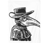 Plague doctor-Blanket Super Soft Throw Blanket for Couch Bed Sofa CozyFuzzy Blanket Plush Throw Blankets for Women Men Gifts Travel Blanket for All Seasons