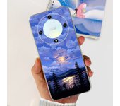 For Honor X9b Case ALI-NX1 Cover Shockproof Silicone Luxury TPU Soft Clear Flower Phone Cover For HonorX9b 5G X 9B Leopard Cases
