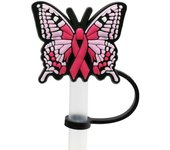 Silicone Straw Plug Cute Splash Proof Cartoon Butterfly Drinking Dustproof Cap Airtight Reusable Straw Topper Cup Accessories