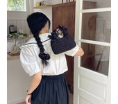 Mini Tassel Crochet Women Handbags Handmade Woven Small Tote Bag Knitted Lady Hand Bags Summer Beach Mini Purse