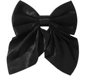 Elegant Bow Ribbon Fashion Simple Solid Satin Spring Clip Pin Retro Headband with Clips Girls Hair Accessories