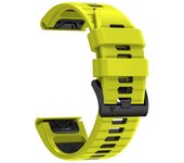 QuickFit 22mm 26mm Two Tone Silicone Strap For Garmin Fenix 7 7X 6X 5XPlus Epix Pro Gen 2 47mm 51mm/TACTIX DELTA Watchband