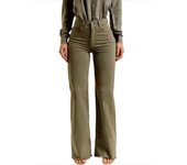 Korean Fashion Slim Fit Cowboy Pants for Woman Stretch Flare Trousers Vintage Mid-Rise Women's Jeans