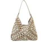 New Straw Woven Bag, Fashionable Handmade Woven Bag, Beach Bag, Shoulder Bag, Women's Bag, Lazy Style Crossbody Bag, Women's Bag