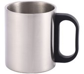 Taza de agua de doble capa de acero inoxidable, taza de montañismo, taza portátil para deportes al aire libre, taza portátil para acampar, taza